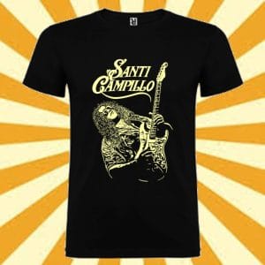CAMISETA NEGRA HOMBRE DIBUJO